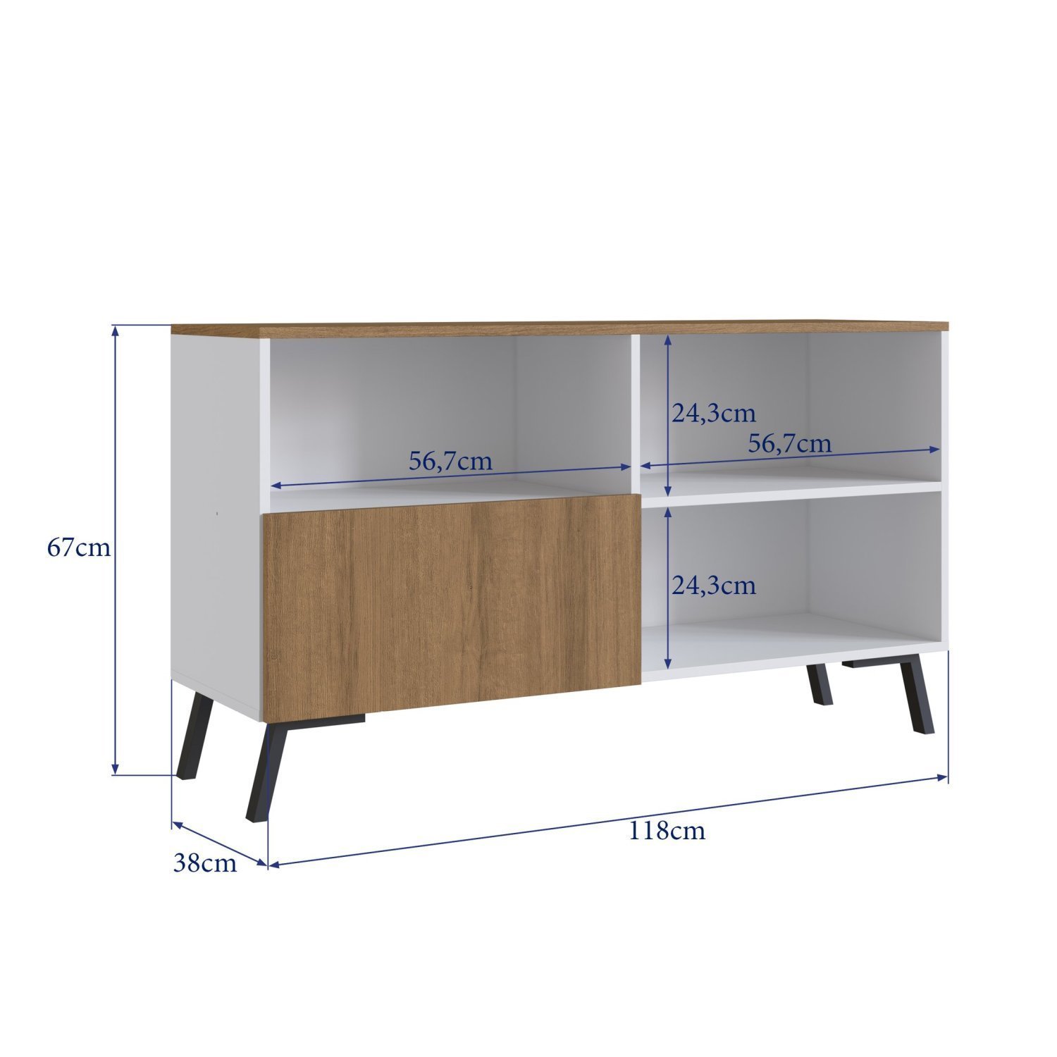 Rack para Tv até 50 Polegadas 118cm Com uma Porta - 3