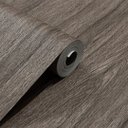 Ver imagem 1 de Papel de Parede Efeito Madeira Marrom Escuro Vinilico Lavável+cola para Aplicação