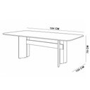 Ver imagem 6 de Mesa de Jantar 6 Lugares Retangular Orgânico 184cm Serenity B05 Amêndoa Cinamomo - Lyam Decor