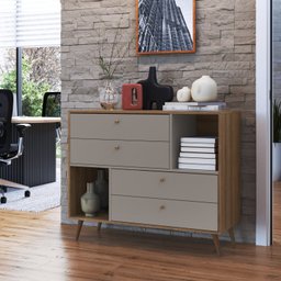 Cômoda com 4 gavetas e 2 nichos 110CM - CMO110MF - 6