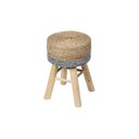 Ver imagem 1 de Puff Phi em Fibra Natural com Base Madeira