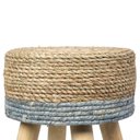 Ver imagem 3 de Puff Phi em Fibra Natural com Base Madeira