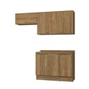 Ver imagem 2 de Armário de Cozinha Compacta 100% Mdf 200cm Nogueira Celeste Kappesberg