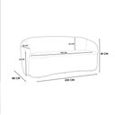 Ver imagem 3 de Sofá 4 Lugares Sala de Estar Orgânico 220cm Matias Bouclê K01 - D'rossi
