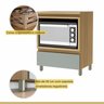 Cozinha Ripada 4 Peças com Balcão e Aéreo Forno 100% Mdf Rainha - 11