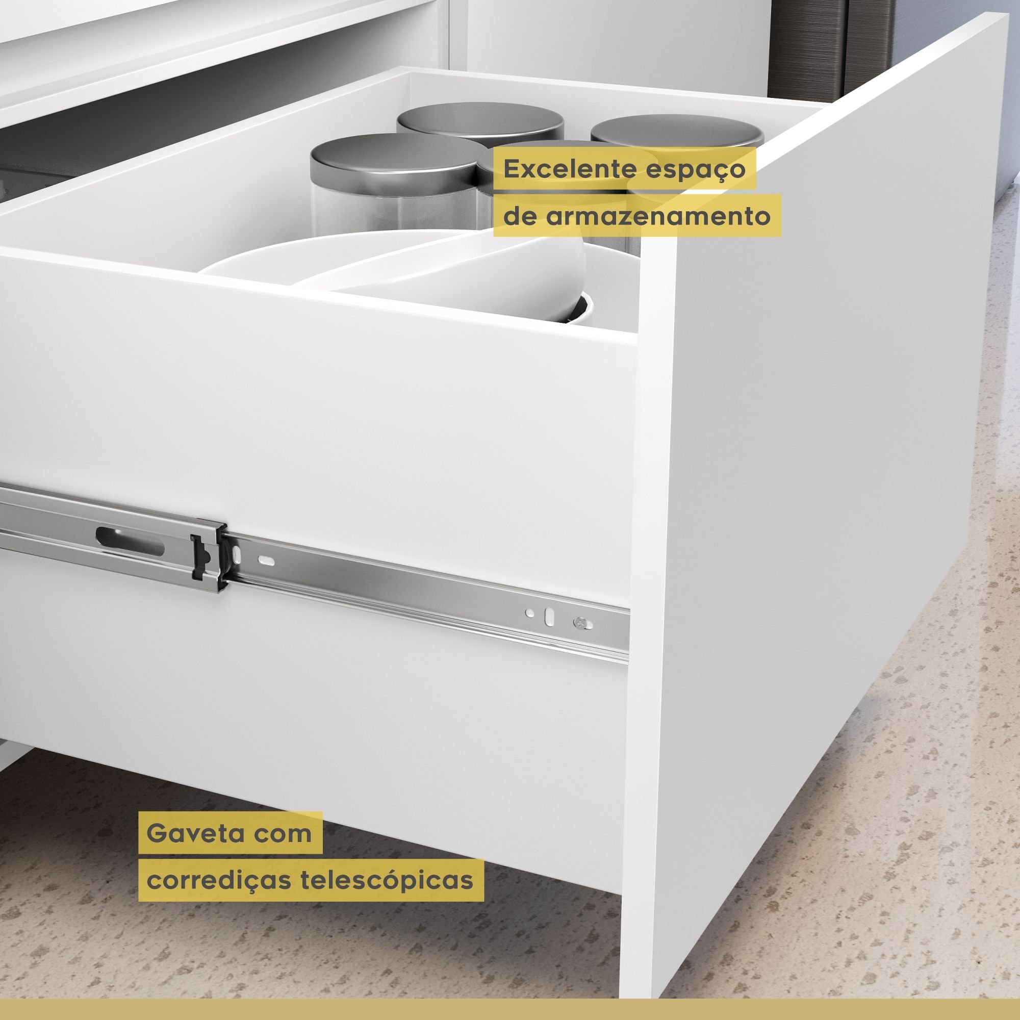 Cozinha 4 Peças Ripado Rainha  100% Mdf Balcão E Aéreo Forno  100% Mdf - 12