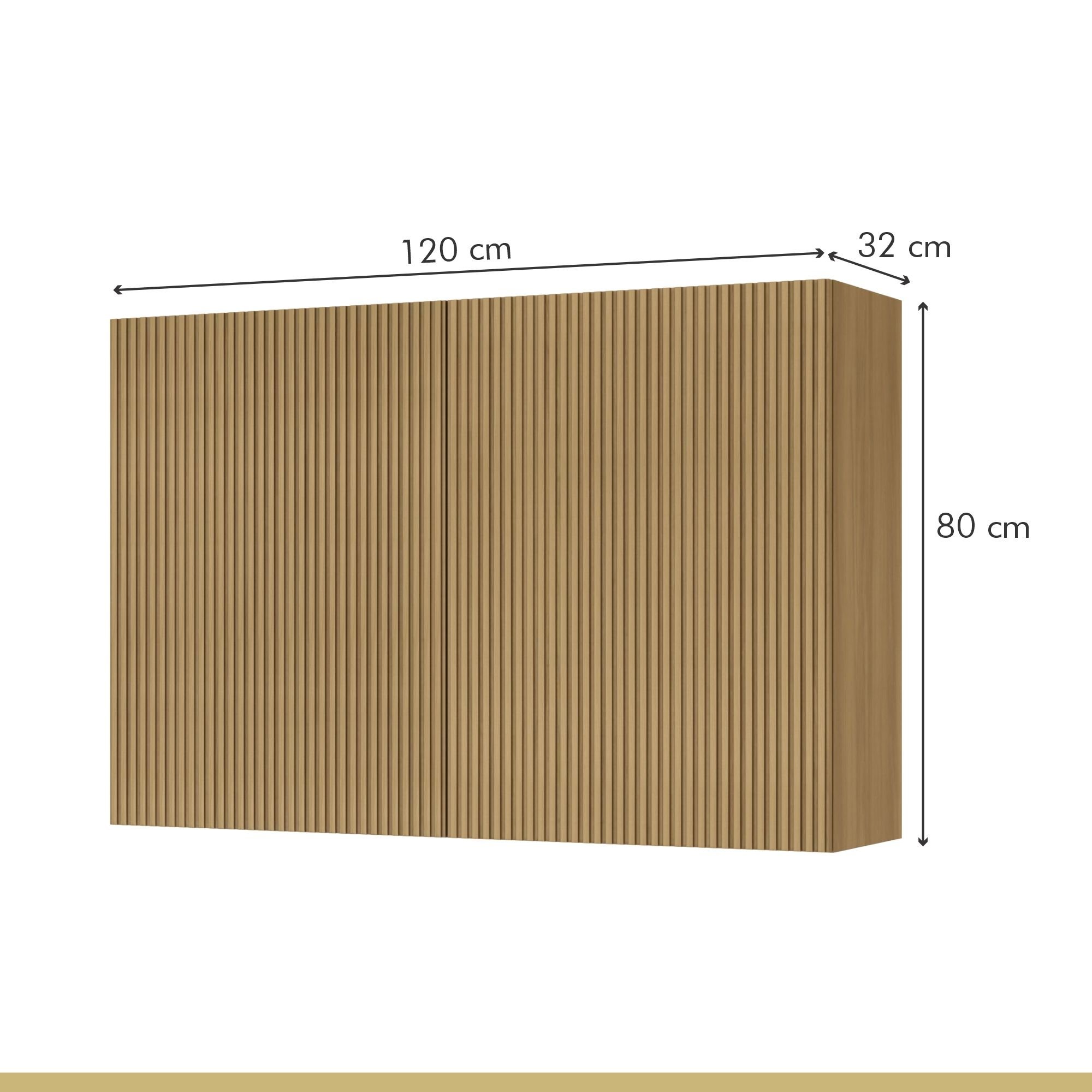 Cozinha 4 Peças Ripado Rainha  100% Mdf Balcão E Aéreo Forno  100% Mdf - 7