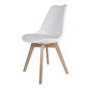 Ver imagem 6 de Conjunto Mesa Retangular Vidro/MDF com 6 Cadeiras Saarinen PP Yescasa Branco/Cinamomo/Off White