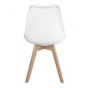 Ver mais imagens de Conjunto Mesa Retangular Vidro/MDF com 6 Cadeiras Saarinen PP Yescasa Branco/Cinamomo/Off White