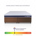 Ver imagem 5 de Conjunto Box Baú Marrom Durban Azul Espuma D28 King 193x203x64 - King House
