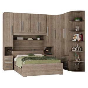 Dormitório de Casal sem Cama 1219s Castanho