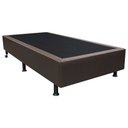 Ver imagem 1 de Base Box para Cama Solteiro 88x188cm Liz S05 Sintético Marrom - Mpozenato