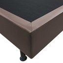 Ver imagem 3 de Base Box para Cama Solteiro 88x188cm Liz S05 Sintético Marrom - Mpozenato