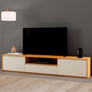 Rack  Piazza 3 Gavetas Para Tv até 75'' 2,37CM