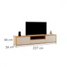 Rack  Piazza 3 Gavetas Para Tv até 75'' 2,37CM - 3