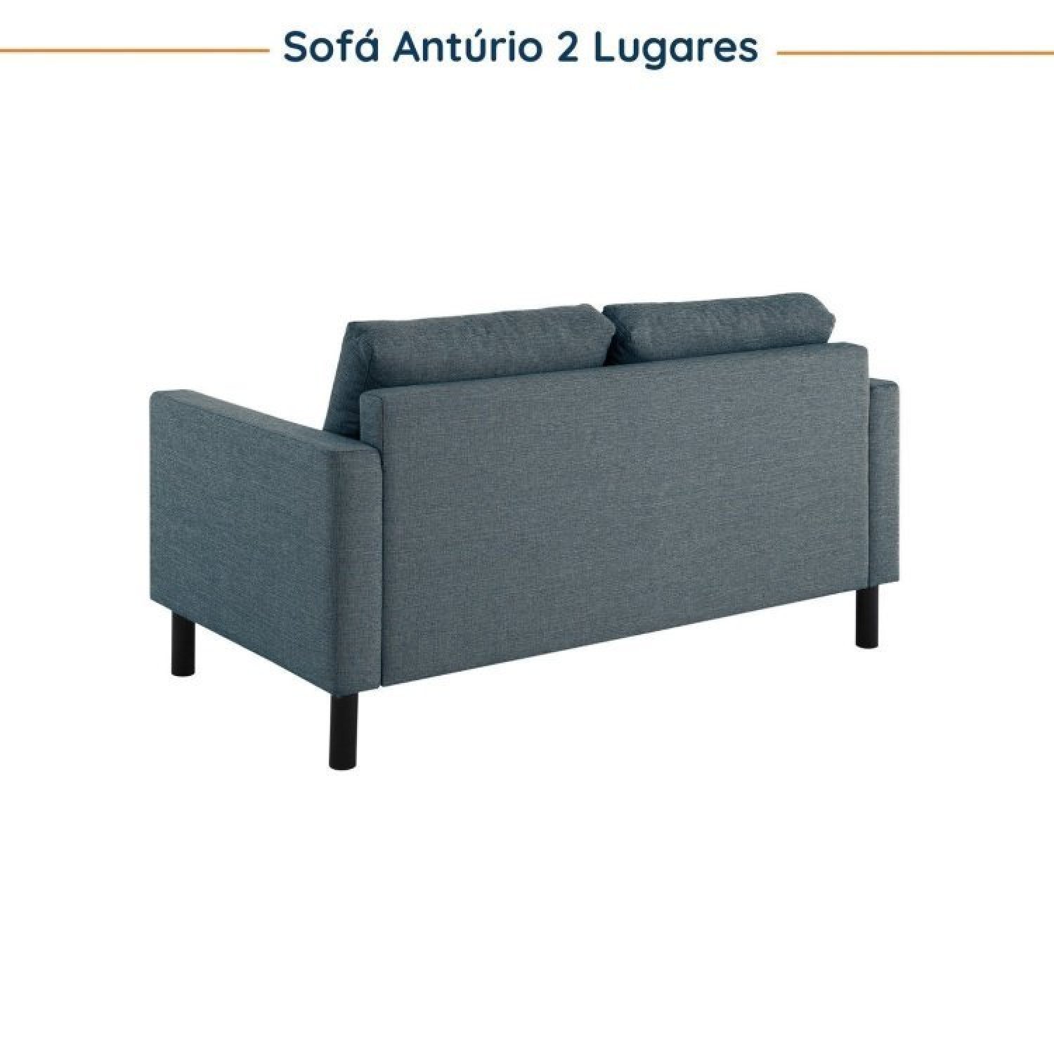 Conjunto de Sofá Antúrio 3 e 2 Lugares com Usb em Linho CabeCasa MadeiraMadeira - 9