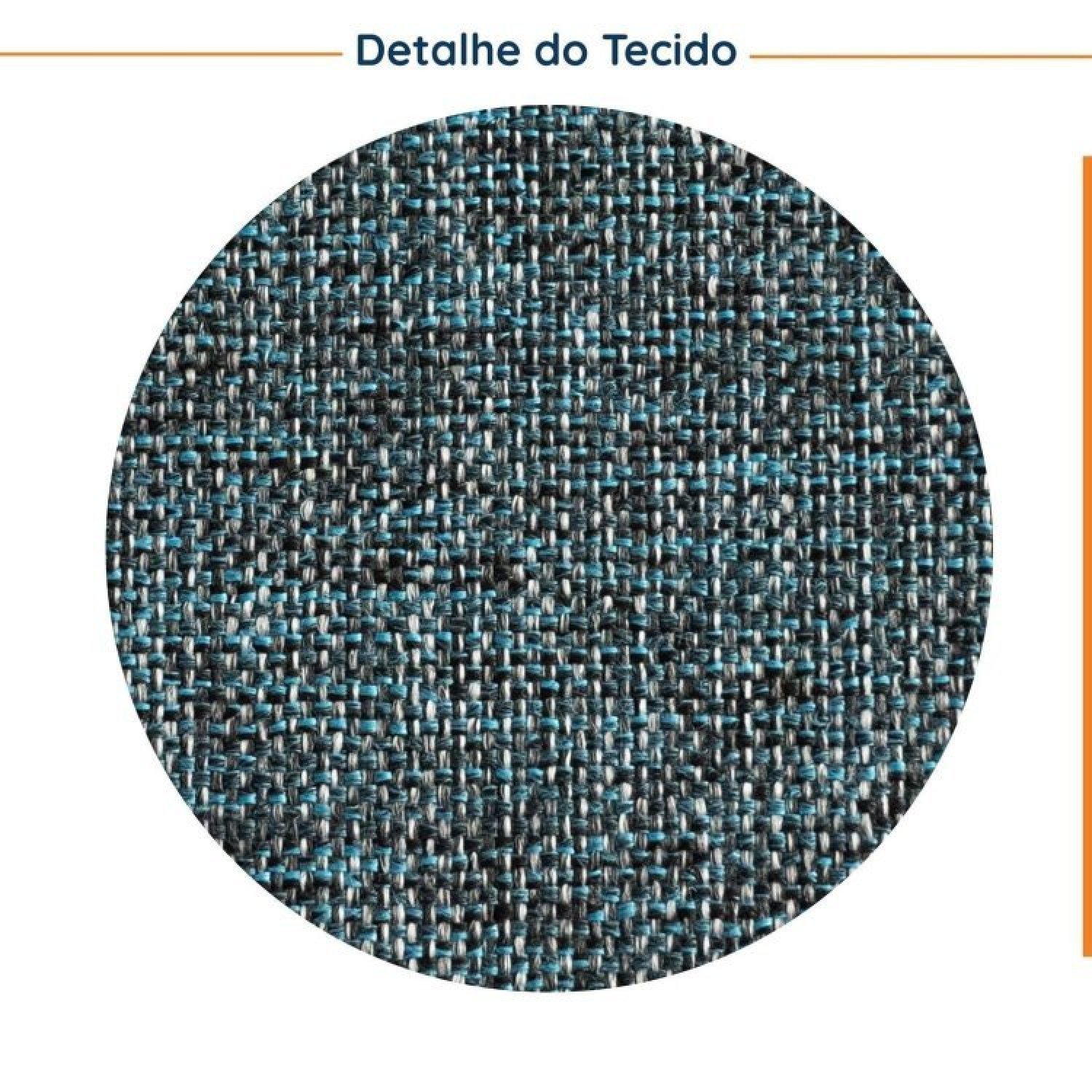 Conjunto de Sofá Antúrio 3 e 2 Lugares com Usb em Linho CabeCasa MadeiraMadeira - 6