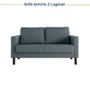 Ver mais imagens de Conjunto de Sofá Antúrio 3 e 2 Lugares com Usb em Linho CabeCasa MadeiraOriginals
