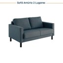 Ver imagem 7 de Conjunto de Sofá Antúrio 3 e 2 Lugares com Usb em Linho CabeCasa MadeiraOriginals Azul