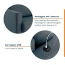 Ver imagem 5 de Conjunto de Sofá Antúrio 3 e 2 Lugares com Usb em Linho CabeCasa MadeiraOriginals