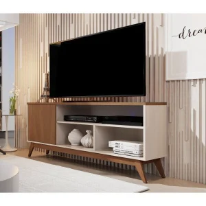 Rack para TV até 55 Polegadas 1 Porta Retrô Malbec Germai