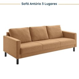 Conjunto de Sofá Antúrio 3 e 2 Lugares com Usb em Linho CabeCasa MadeiraMadeira - 10