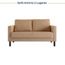Ver imagem 7 de Conjunto de Sofá Antúrio 3 e 2 Lugares com Usb em Linho CabeCasa MadeiraOriginals