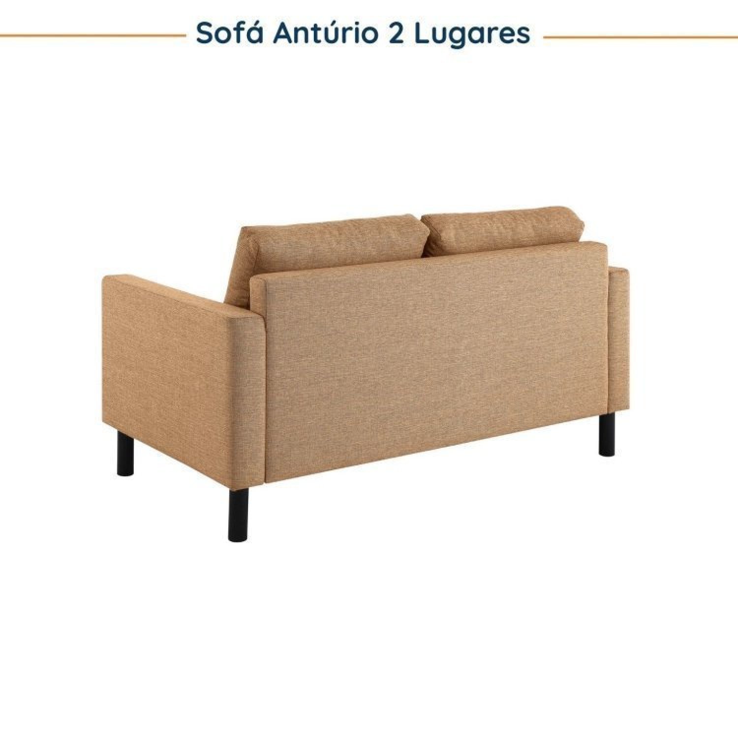 Conjunto de Sofá Antúrio 3 e 2 Lugares com Usb em Linho CabeCasa MadeiraMadeira - 9