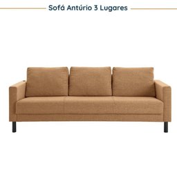 Conjunto de Sofá Antúrio 3 e 2 Lugares com Usb em Linho CabeCasa MadeiraMadeira - 11