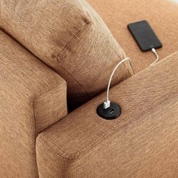 Conjunto de Sofá Antúrio 3 e 2 Lugares com Usb em Linho CabeCasa MadeiraMadeira - 13