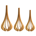 Ver imagem 1 de Luminária de Chão MDF IBIZA:MDF CRU/Kit c/ 3 -120x60, 90x42, 75x37