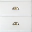 Ver mais imagens de Escrivaninha Madeira Maciça 5 Gavetas Lana Branco