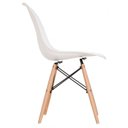 Ver imagem 7 de Conjunto Mesa Vidro/MDF com 6 Cadeiras Eames PP Branco/Cinamomo/Off White