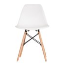 Ver imagem 6 de Conjunto Mesa Vidro/MDF com 6 Cadeiras Eames PP Branco/Cinamomo/Off White