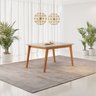 Conjunto Mesa Retangular Vidro/MDF com 6 Cadeiras Eames PP - 5