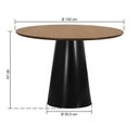 Ver imagem 2 de Mesa de Jantar Cone Base Preta - Ø150cm - Tampo Ø150cm Cinamomo