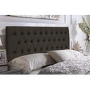 Ver imagem 2 de Cabeceira Painel Imperatriz 120 cm com Capitonê Suede Marrom Claro