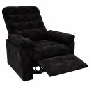 Ver imagem 5 de Poltrona Mari Reclinável Veludo Preto - Sallar Home