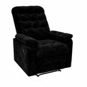 Ver imagem 1 de Poltrona Mari Reclinável Veludo Preto - Sallar Home