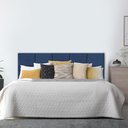 Ver imagem 2 de Cabeceira Modulada Estofada Adesiva 1 Módulo 30x40cm Azul