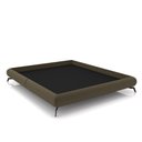 Ver imagem 1 de Cama Queen Size Avulsa Bezos Madeira Imunizada Pés em Aço Revestimento Veludo Castor G91 - Gran Belo