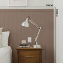 Ver imagem 6 de Revestimento de Parede Shiplap Ripado Tipo Lambri Vinilico 100x93cm:coconut