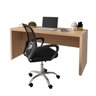 Kit 2 Peças com Escrivaninha 163cm com Cadeira de Escritório Diretor Tela Mesh - 2