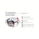 Ver imagem 3 de Jogo de Panelas Solar Aço Inox Fundo Triplo 4pc 65500/120 Tramontina - Inox