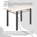 Ver imagem 4 de Conjunto Sala de Jantar Bahia Mesa Tubo 120x75cm Tampo Madeira com 4 Cadeiras