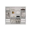Ver imagem 5 de Guarda Roupa Casal 8 Portas e 4 Gavetas c/ Pés Master Vip 8.4 Castanha/Off White - Santos Andirá