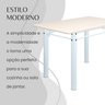 Conjunto Sala de Jantar Bahia Mesa Tubo 120x75cm Tampo Madeira com 4 Cadeiras - 7