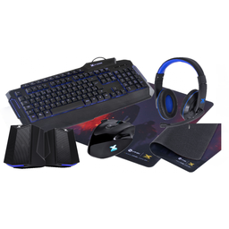 Kit Gamer Vx Gaming 5X1 - Teclado e Mouse C/fio / Fone Blade II / Caixa de Som 2.0 / Mousepad Gamer - 1