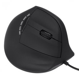 MOUSE VERTICAL ERGONOMICO ORTOPEDICO FIT 2000 DPI PRETO CABO USB 1.8M - MF100 - 2