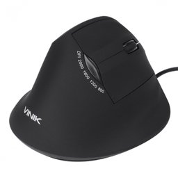 MOUSE VERTICAL ERGONOMICO ORTOPEDICO FIT 2000 DPI PRETO CABO USB 1.8M - MF100 - 4